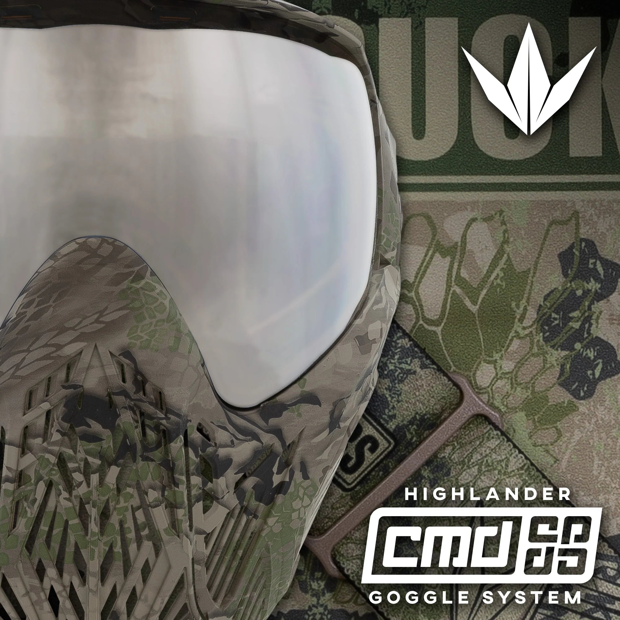 Bunkerkings CMD Paintball Goggle/Mask - Clear